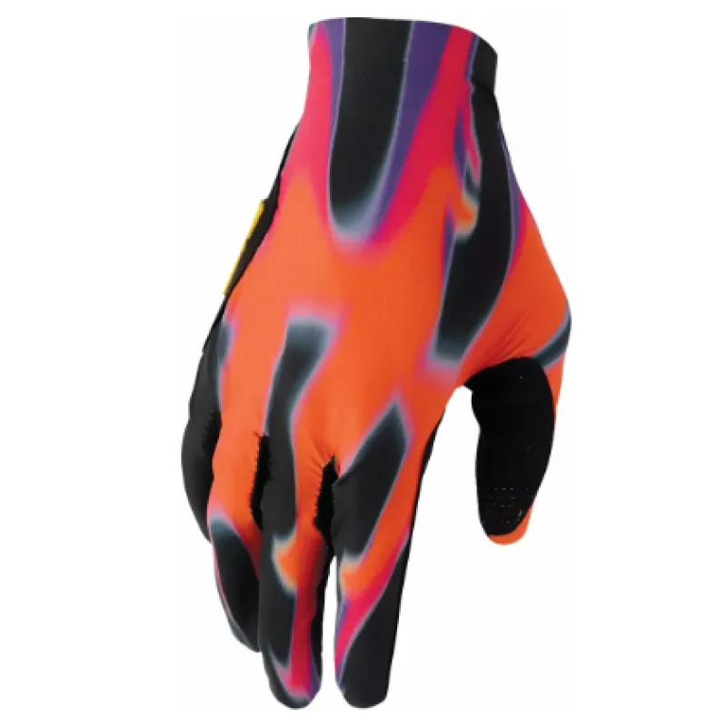 Cumpără online Mănuși motocross THOR SPORTMODE INFERNO ORANGE/PURPLE - Mărime: XL