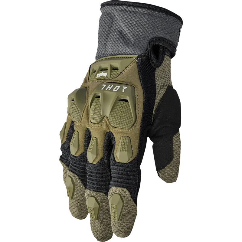 Cel mai vândut Manusi motocross Thor terrain army, Verde - M