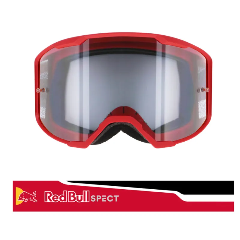 Ochelari Motocross Spect Red Bull Strive Single lens Red/Black clear Preț redus