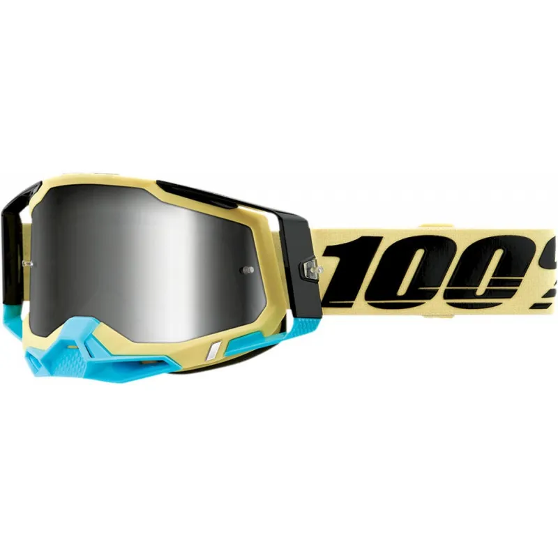 Cel mai bun preț Ochelari motocross 100% RACECRAFT2 AIRBLAST-MIRROR SILVER