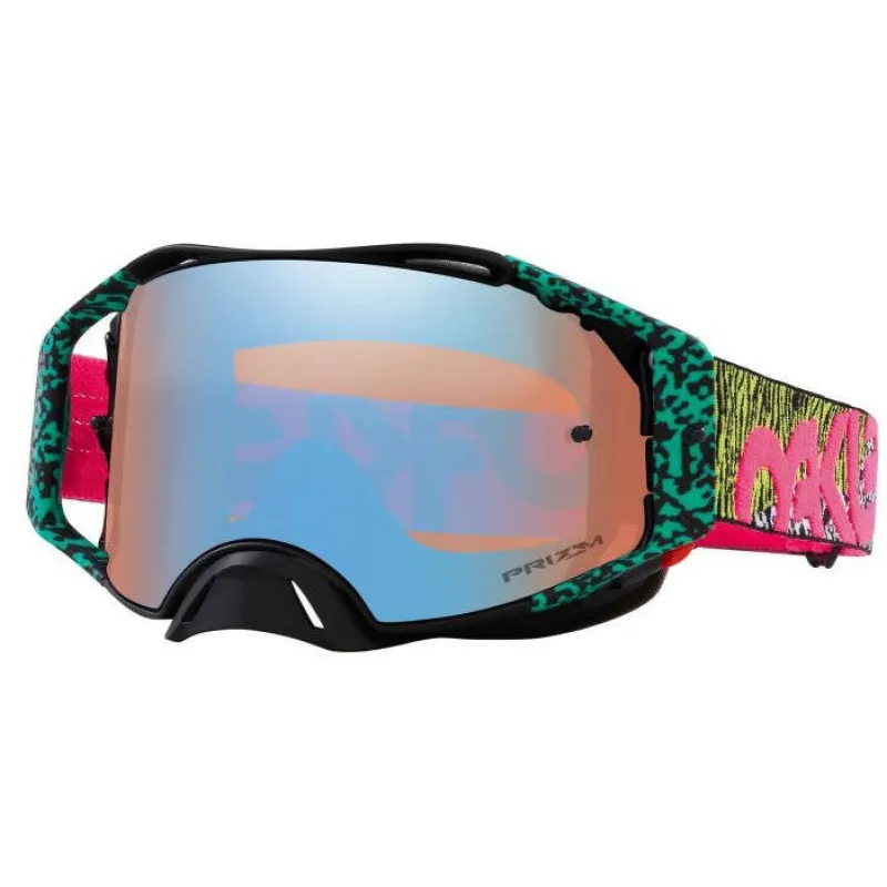 Calitate înaltă Ochelari motocross OAKLEY Airbrake MX Bengal Venom Prizm Sapphire