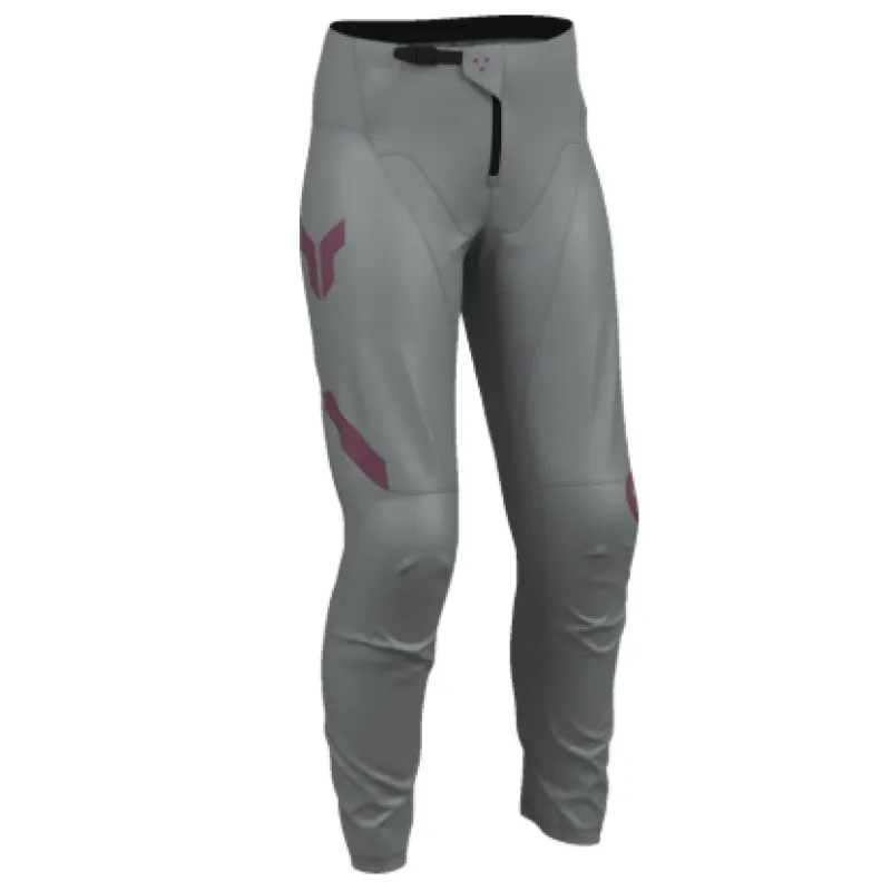 Reducere specială Pantaloni enduro pentru femei THOR RIDEMODE MENACE PURPLE/GREY - 32