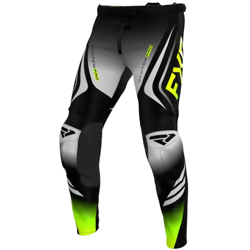 Bestseller Pantaloni motocross FXR CLUTCH PRO MX25 BLACK/GREY/HIVIS - 36