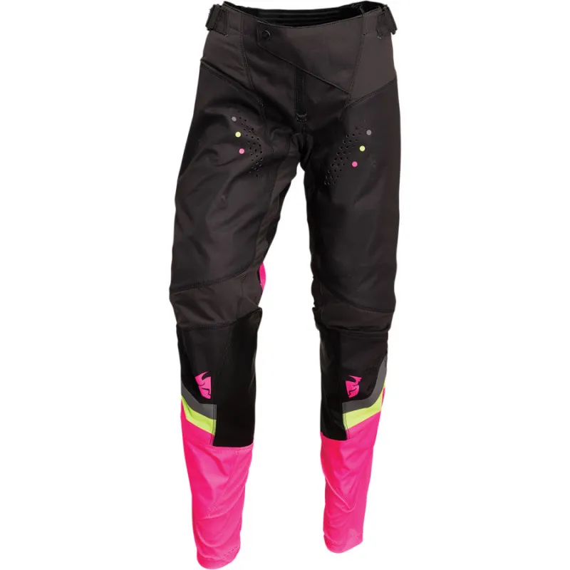 Cumpără online Pantaloni motocross dame Thor women's pulse rev, Negru/Roz - 36