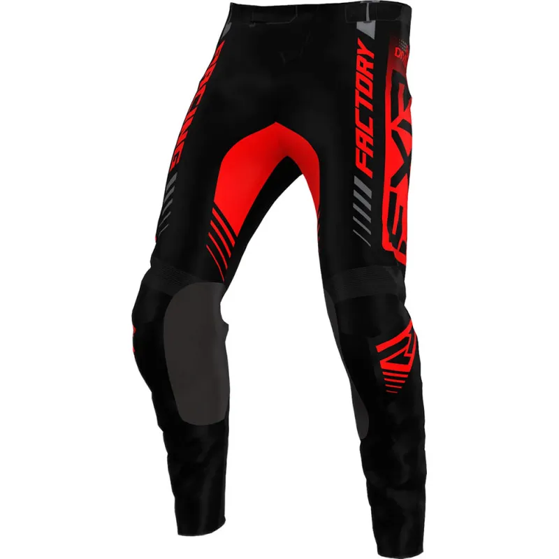 Pantaloni motocross FXR clutch pro MX23, Negru/Rosu - 36 Retur gratuit