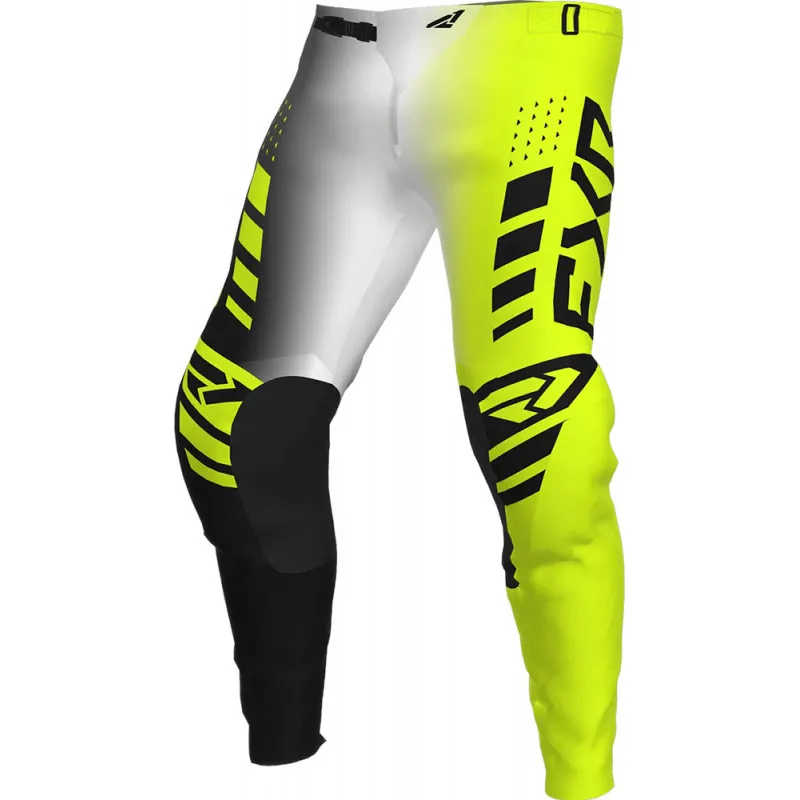 Discount Pantaloni motocross FXR podium MX23, Negru/Galben - 38