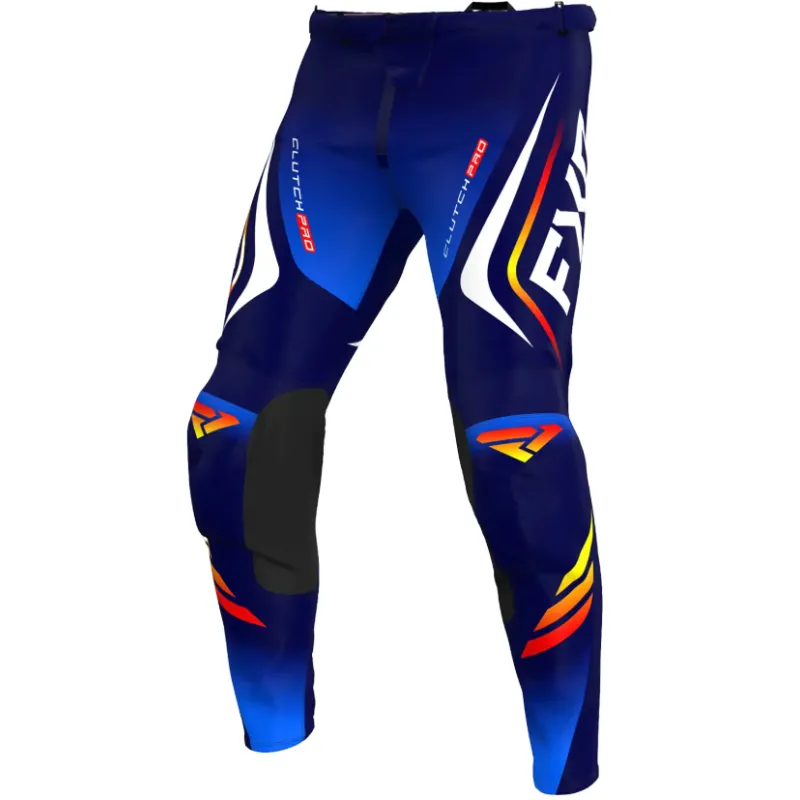 Pantaloni motocross FXR CLUTCH PRO MX25 NAVY INFERNO - 28 Plată sigură