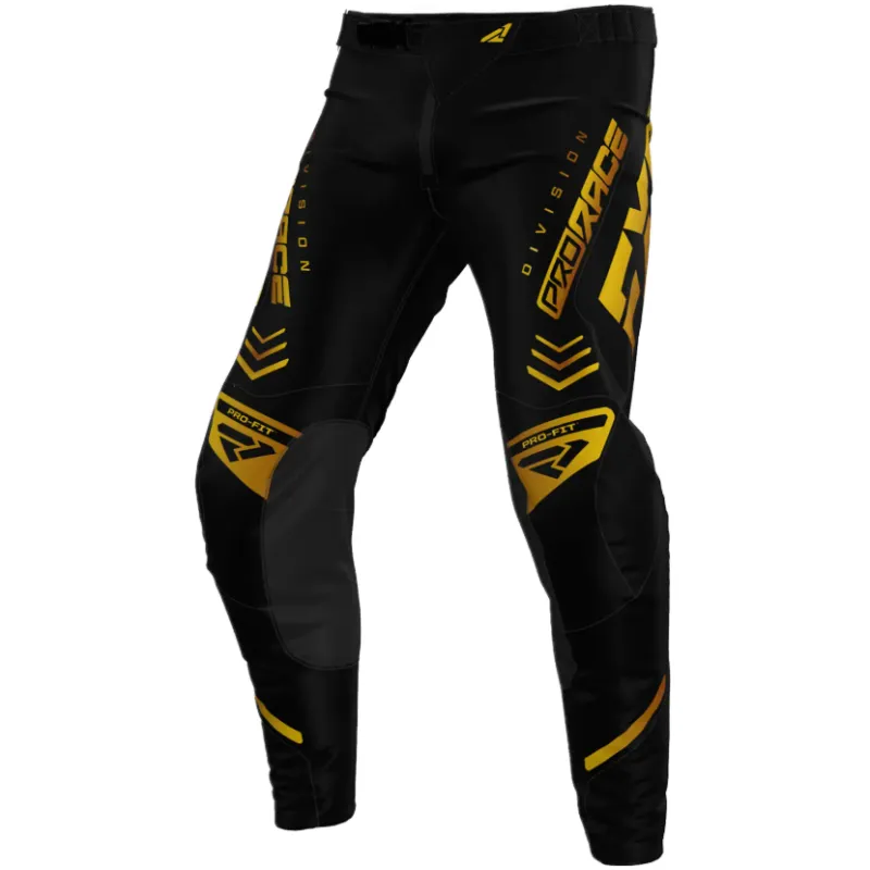 Pantaloni motocross FXR REVO MX24 BLACK/GOLD - 36 Ofertă limitată