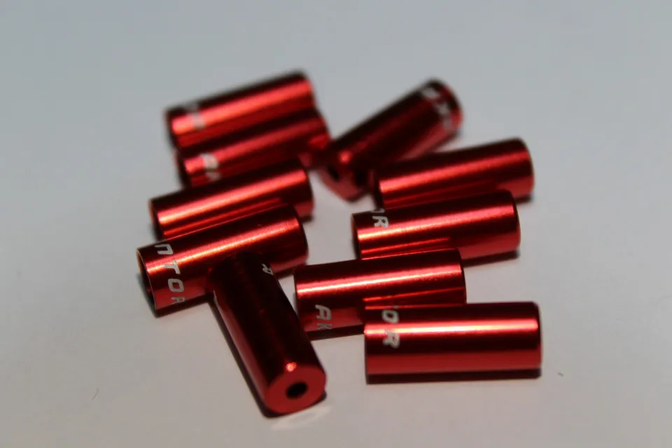 Reducere de preț Capat camasa schimator aluminiu 4mm - set 10buc. rosu