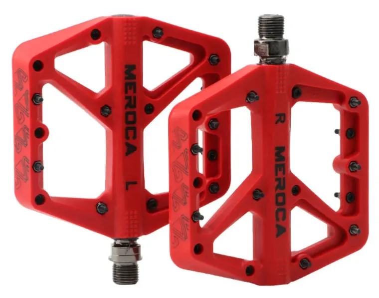 Meroca Slim - Nylon Flat Pedal - Rosu Mai ieftin