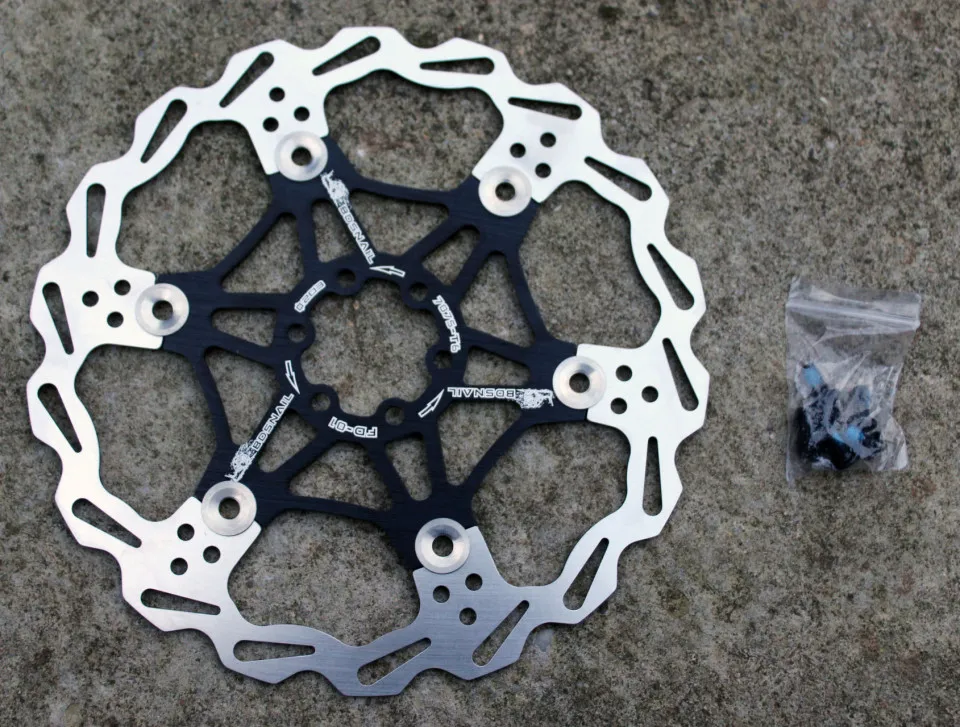 Expediere rapidă Snail Floating CNC 2-piece Disc Rotor - 203mm negru