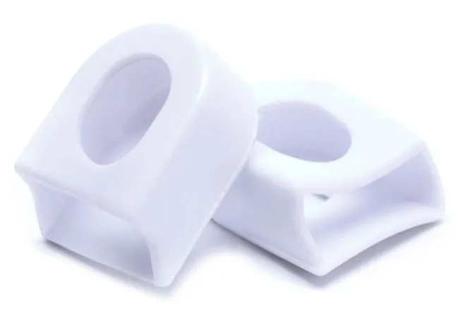 Protector brat pedalier silicon - alb Doar azi