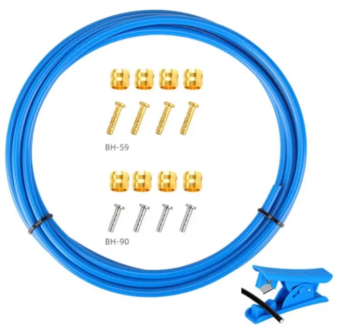 Conducta (furtun) frana hidraulica 2500mm + accesorii(albastru) Cumpărături sigure