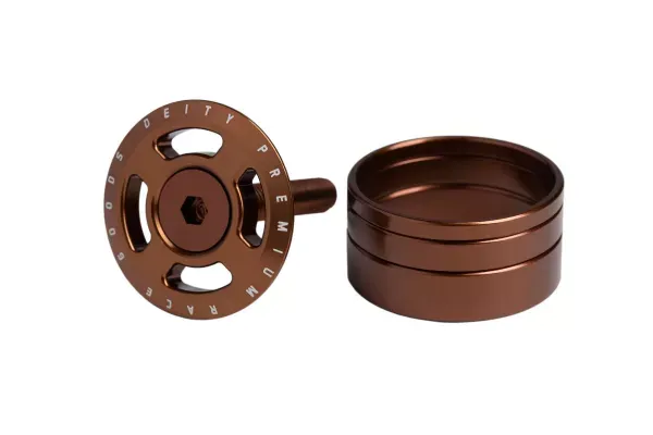 FLOARE FURCA CU CAPAC DEITY CROSSHAIR CU DISTANTIERE Bronze Livrare rapidă