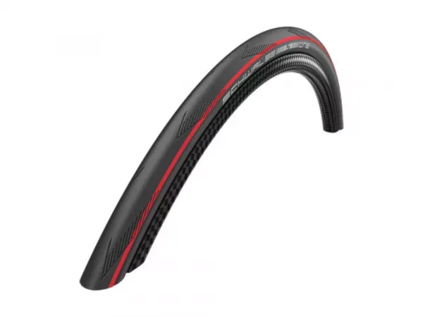 Reducere de preț ANVELOPA SCHWALBE ONE - 700X25C (25-622) HS462A B/RS/B-SK ADDIX - PLIABIL Red stripes