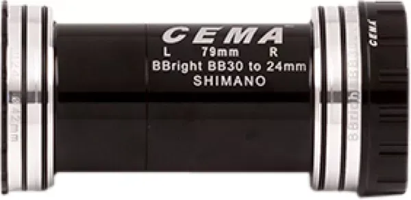 Expediere rapidă BUTUC PEDALIER CEMA BBRIGHT46 INTERLOCK SHIMANO, RULMENT OTEL, 24MM