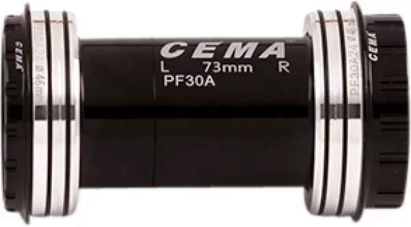 BUTUC PEDALIER CEMA PF30A CANNONDALE ASYMMETRIC INTERLOCK SHIMANO, RULMENT OTEL, 24MM, BLACK Reducere extra