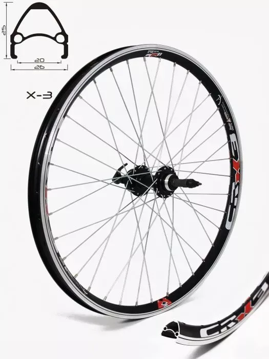 Preț redus ROATA SPATE CROSSER X3 DISC QR 26" Neagra
