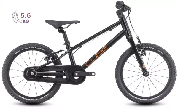 BICICLETA COPII CUBE NUMOVE 160 NEGRU/PORTOCALIU 16INCH Ieftin