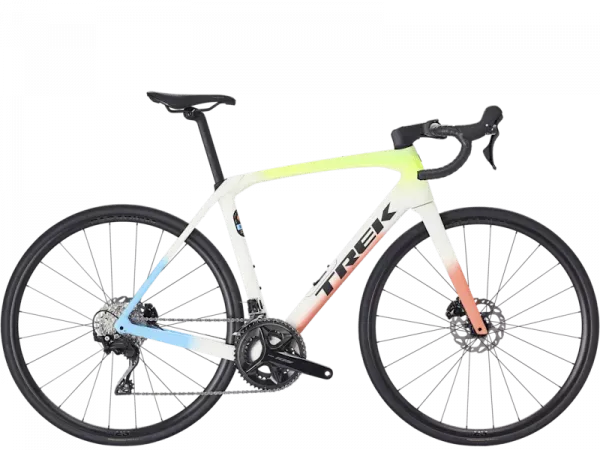 Retur ușor Bicicleta Trek Domane SL 5 Era White/Glowstick/Coral Fade 62 cm