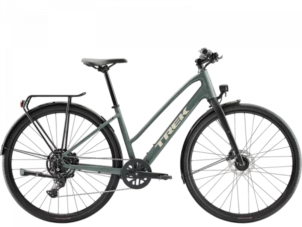 Bicicleta electrica Trek FX MS Sport EQ Keswick Green / Lichen Green Splatter XL Ultima șansă