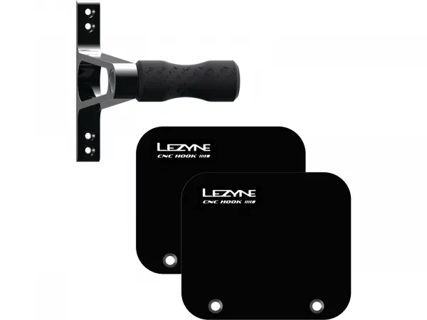 SUPORT PERETE BICICLETA LEZYNE WHEEL HOOK, CNC ALUMINIUM NEGRU Plată securizată