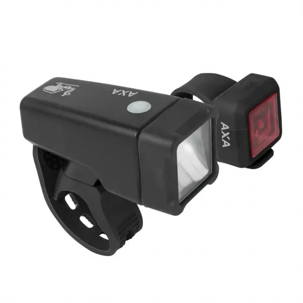 Disponibil imediat SET LUMINI FAR + STOP AXA NITELINE T1 NEGRU
