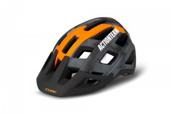 Comandă acum CASCA CUBE HELMET BADGER X ACTIONTEAM GREY ORANGE M (56-59CM)