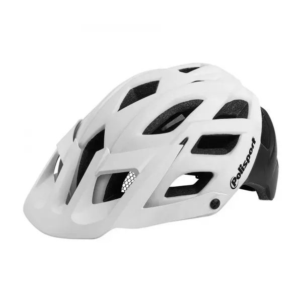 CASCA POLISPORT E3 ENDURO ALBA CU NEGRU MAT ONE SIZE Cumpărături sigure