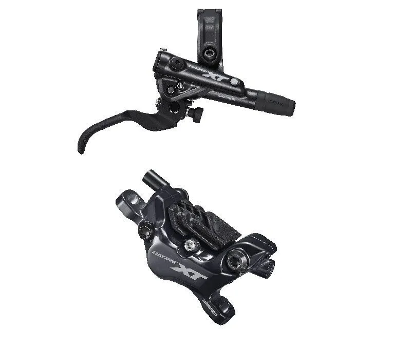 FRANA PE DISC SET ASAMBLAT SHIMANO DEORE XT BL-M8100(R) BR-M8120(R), FARA ADAPTOR, PLACUTE METAL CU ARIPIOARE DE RACIRE, FURTUN SM-BH90-SBM 1700MM, INCL. OLIVA & INSERTIE CONECTARE, AMBALAT IND. Preferatul clienților