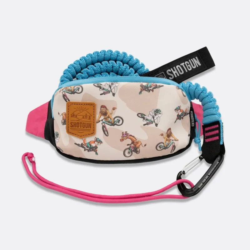 Bara tractare bicicleta copii – Franghie elastica tractare Kids Ride Shotgun Two Rope Albastru + Borseta de Copii Expediere rapidă