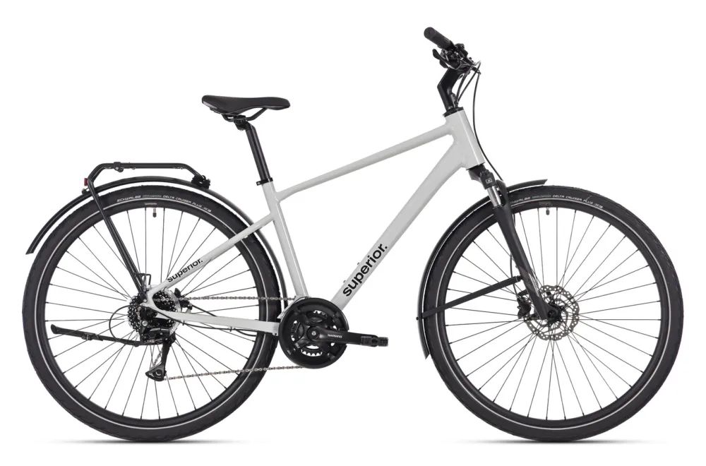 Bicicleta Superior BLOX 6.2 T 28 Gloss Grey 51cm – (L) Expediere rapidă