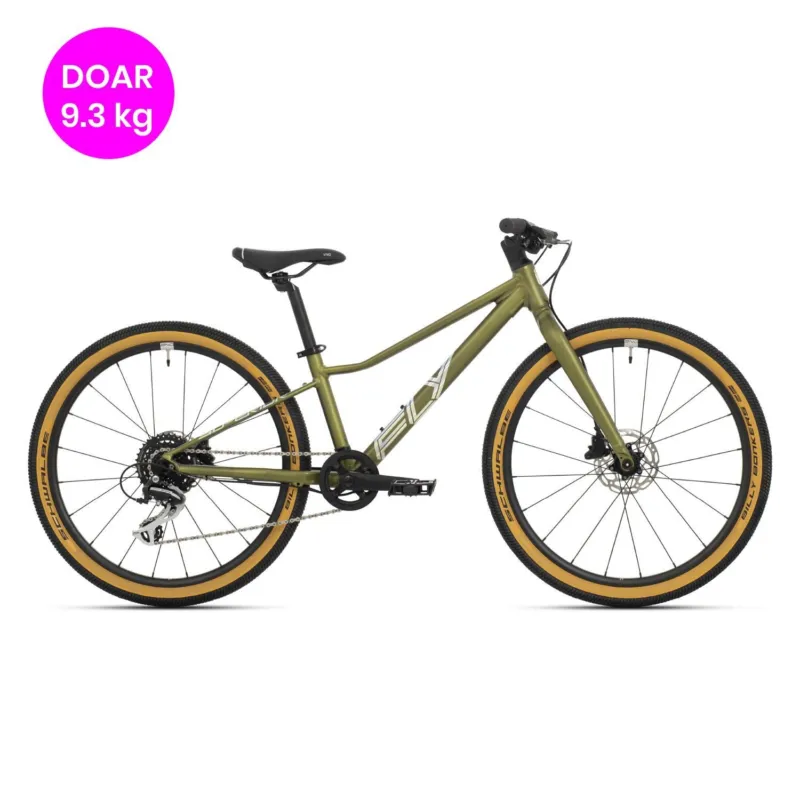 Retur ușor Bicicleta Superior FLY 24 Matte Olive Metallic/Hologram Chrome