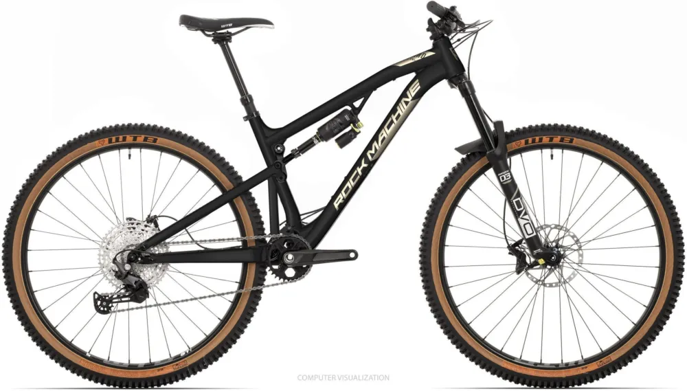 Reduceri Bicicleta Rock Machine Blizzard TRL 70-29 29 Gloss Black/Metallic Sand 21.0 – (XL)