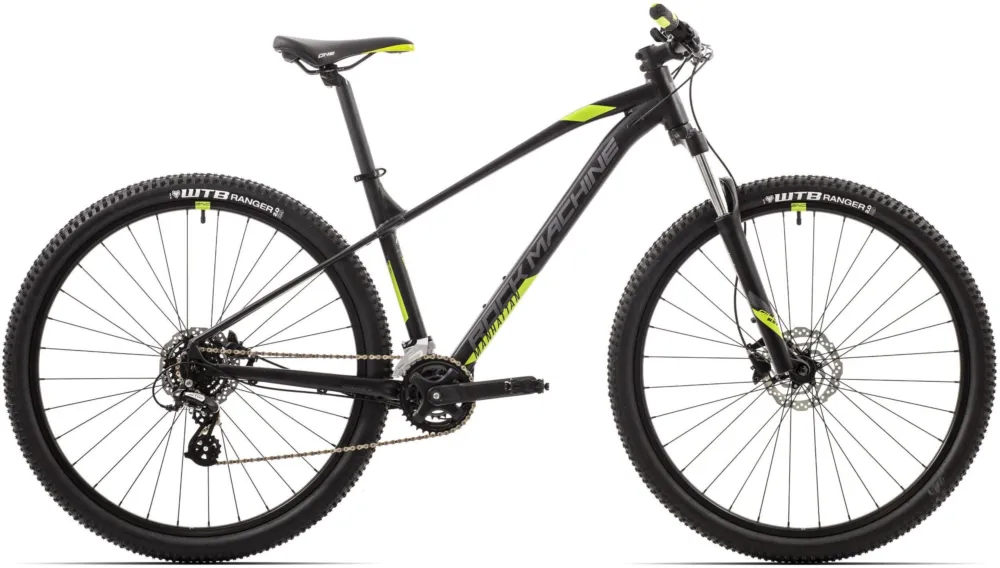 Bicicleta Rock Machine Manhattan 40-29 29 Matte Black/Grey/Radioactive Yellow 15.0 – (S) Ofertă de sezon
