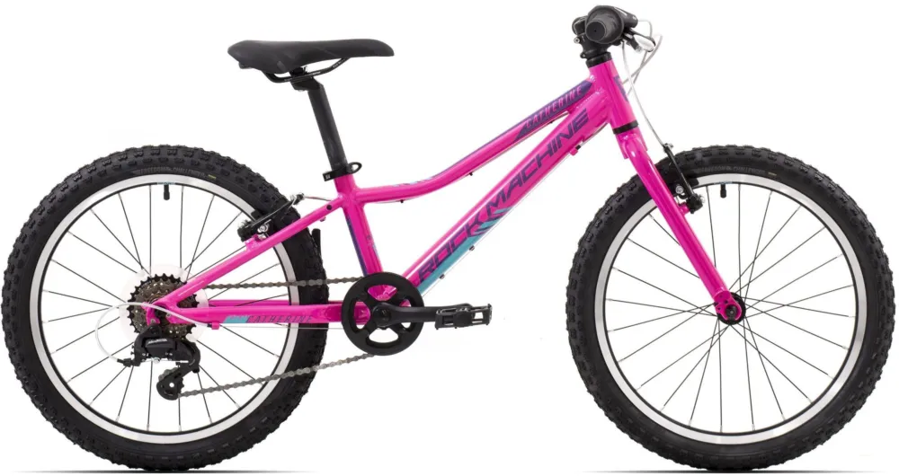 Noutate Bicicleta Rock Machine Catherine 20 VB Gloss Neon Pink/Violet/Neon Cyan