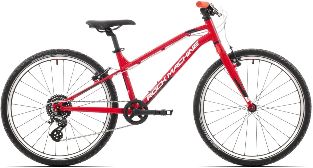 Bicicleta Rock Machine Thunder 24 VB Gloss Red/White/Black Livrare gratuită