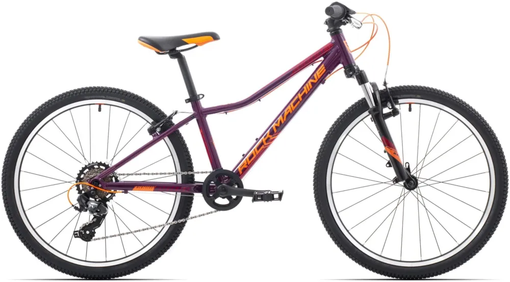 Bicicleta Rock Machine Catherine 24 VB Gloss Crimson/Neon Orange/Crimson Nu rata