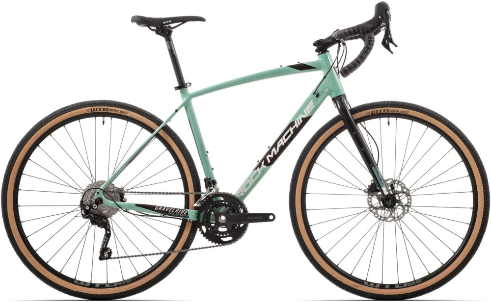 Bicicleta Rock Machine Gravelride 500 28 Gloss Mint/Silver/Black 52cm Reducere de preț