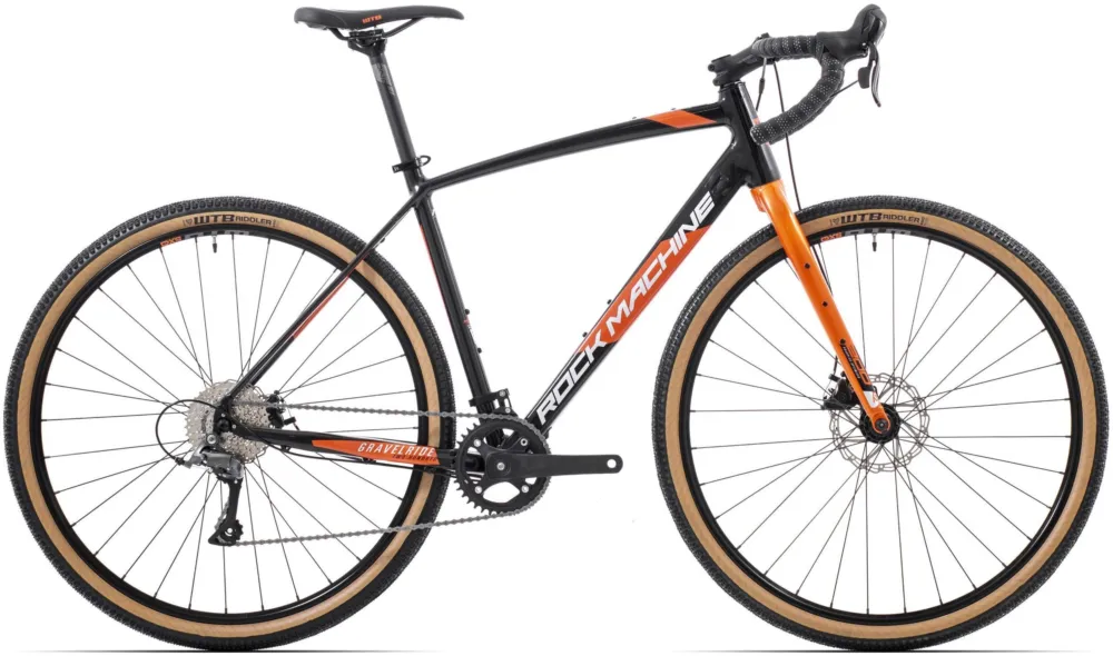 Bicicleta Rock Machine Gravelride 200 28 Gloss Black/Silver/Orange 52cm Cel mai bun preț