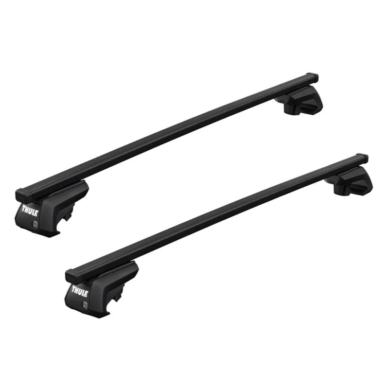Bare auto transversale Thule Evo SquareBar otel pentru MERCEDES BENZ M-Class (W163), 5 usi SUV cu bare longitudinale ridicate (1998 – 2005) Ofertă de sezon