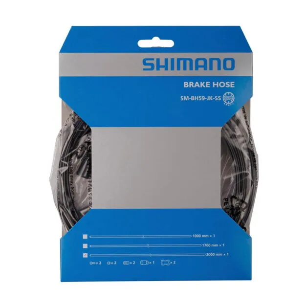 Cumpărături sigure SHIMANO SM-BH59 Furtun hidraulic 2000mm negru M975/775/665/485/396/355/315