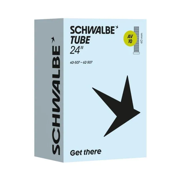 SCHWALBE Cameră AV10 24x1.50/2.25 (40/62-507) AV 40mm 165g Ofertă limitată