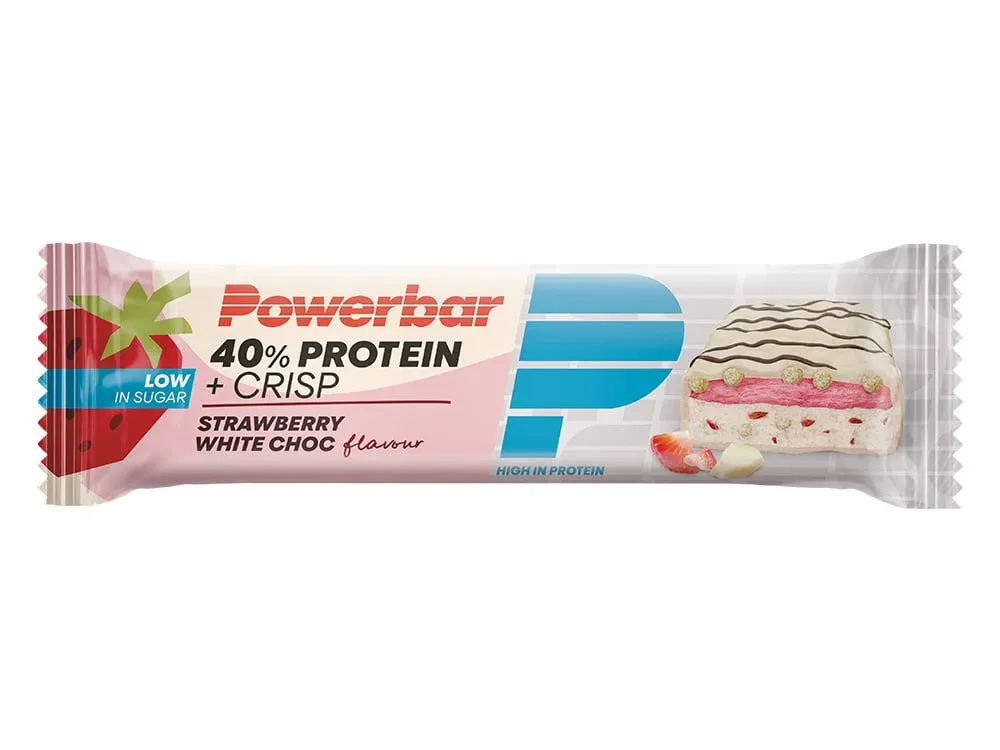Powerbar - baton proteic - Protein+ 40% - capsuni ciocolata alba - 40g Reducere extra