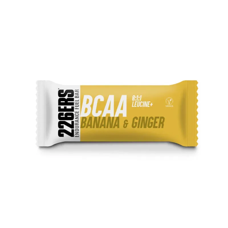 226ers - baton energie vegan - Endurance Fuel Bar BCAA Choco Bits - banana I ghimbir - 60g Plat? sigur?