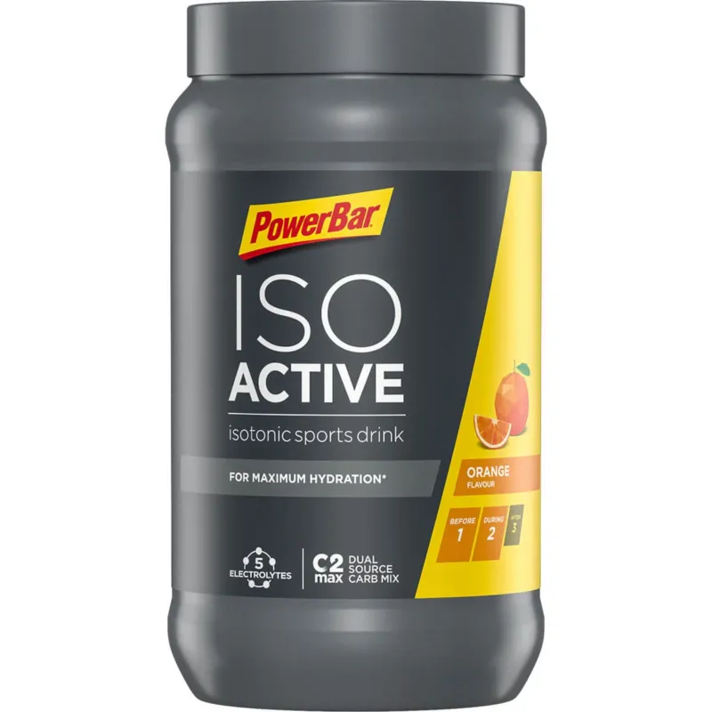Powerbar - pudra izotonica Isoactive, aroma portocale - bidon 600g Cump?r? online