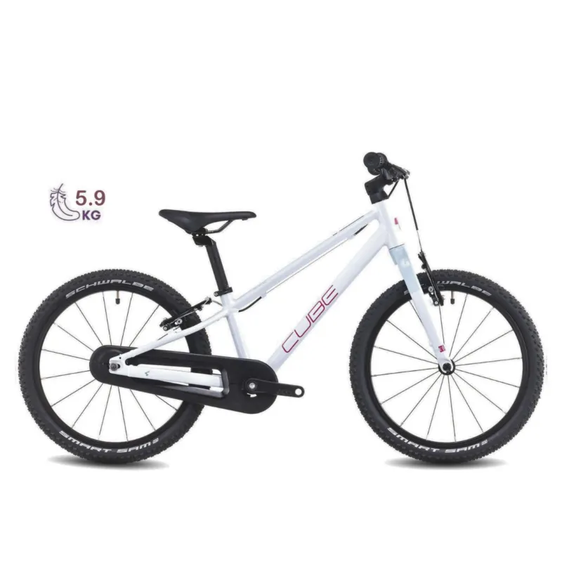 BICICLETA COPII CUBE NUMOVE 180 Alb/Roz 18 inch Plată sigură