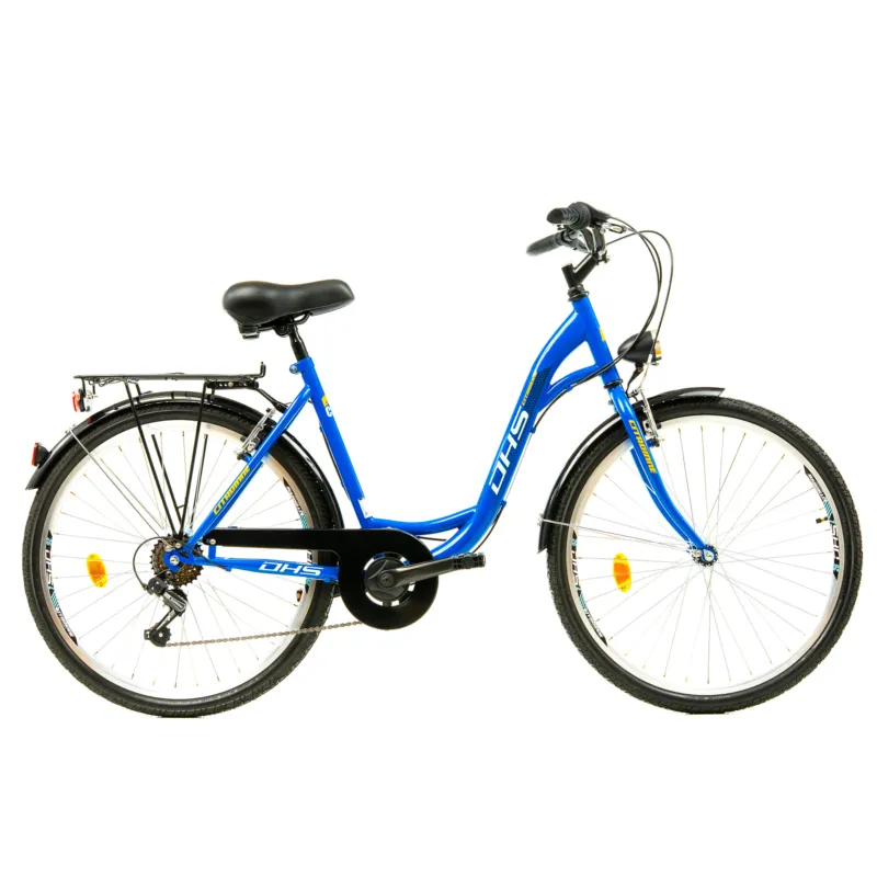 Bicicleta Oras DHS Citadinne 26034 - 26 inch, L, Albastru Livrare expres