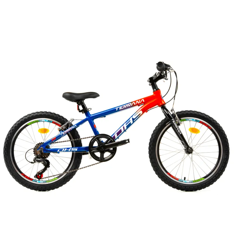 Ofertă Bicicleta Copii Dhs Terrana 2023 - 20 Inch, Albastru/Rosu