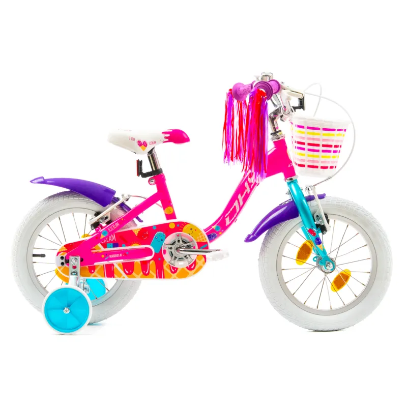 Bicicleta Copii DHS Icecream - 16 Inch, Roz Reducere de preț